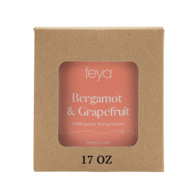 Feya Bergamont & Grapefruit 17 oz Candle with box