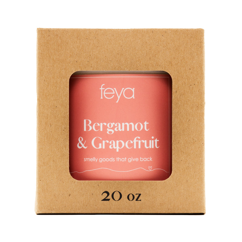 Feya Bergamont & Grapefruit 20 oz Candle with box
