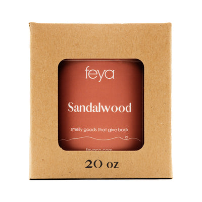 Feya Sandalwood 20 oz Candle with box
