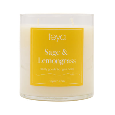 Feya Sage & Lemongrass 20 oz Candle