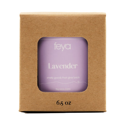 Feya Lavender 6.5 oz Candle with box