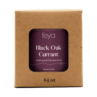 Feya Black Oak Currant 6.5 oz Candle with box